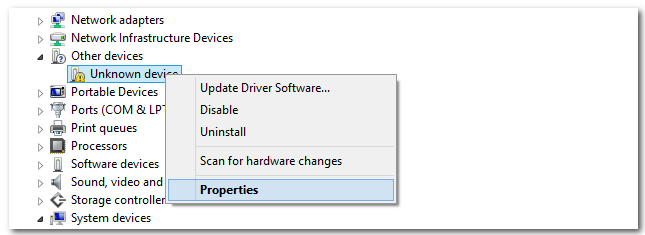 Unknown Device    Windows 7 64 Bit -  11