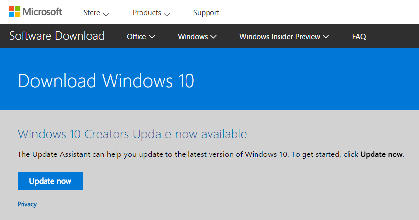 download windows 10 creators update