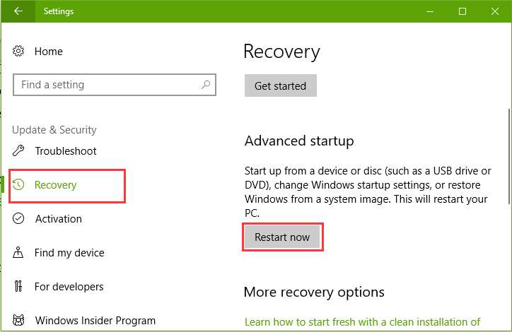 settings-update-security-recovery-restart-now-windows-10