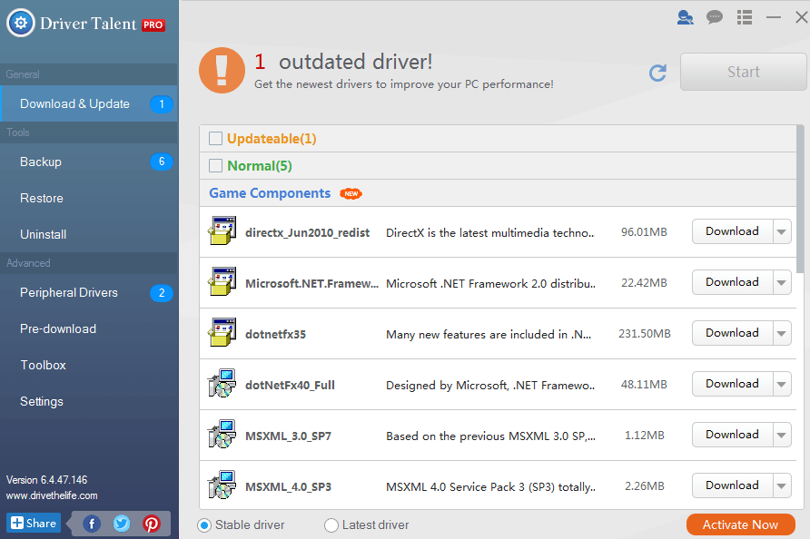 toshiba drivers and downloads