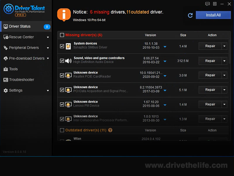 Driver Talent Windows 11 download