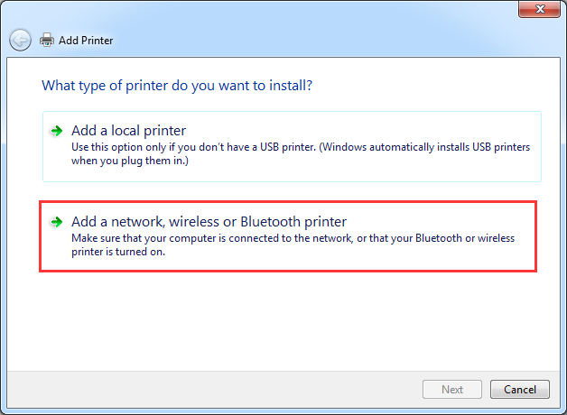 add network printer