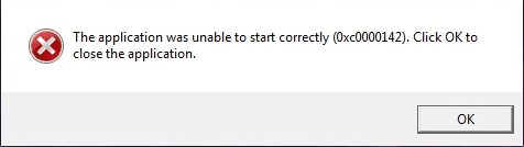 Fix Error 0xc0000142, The application was unable to start correctly