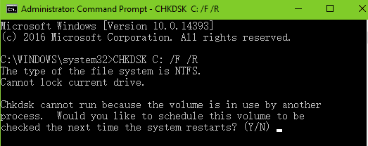 chkdsk-fix-unknown-hard-error