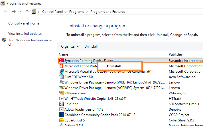 uninstall-Synaptics-Touchpad-driver.png