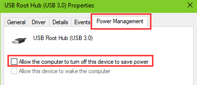 check-usb-root-hub-power-management-fix-usb-not-recognized