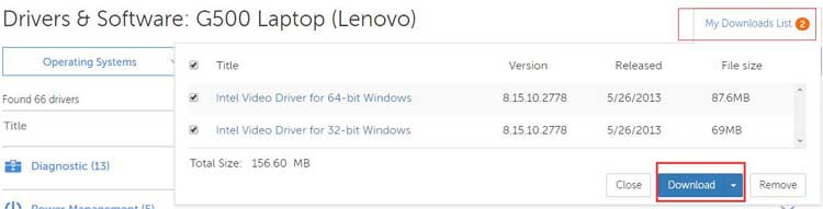 Download and Update Lenovo G500 Drivers for Windows 10/8.1/8/7