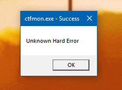 ctfmon exe windows 10 not starting