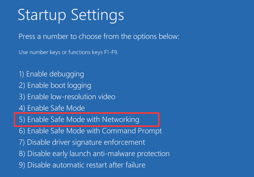 startup-settings-safe-mode-fix-black-screen-windows-10-anniversary-update