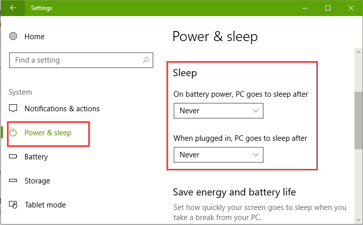 disable login screen windows 10 after sleep