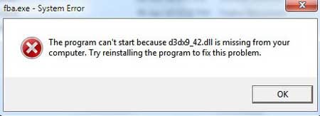 d3dx9-42-dll-missing-error-message-windows