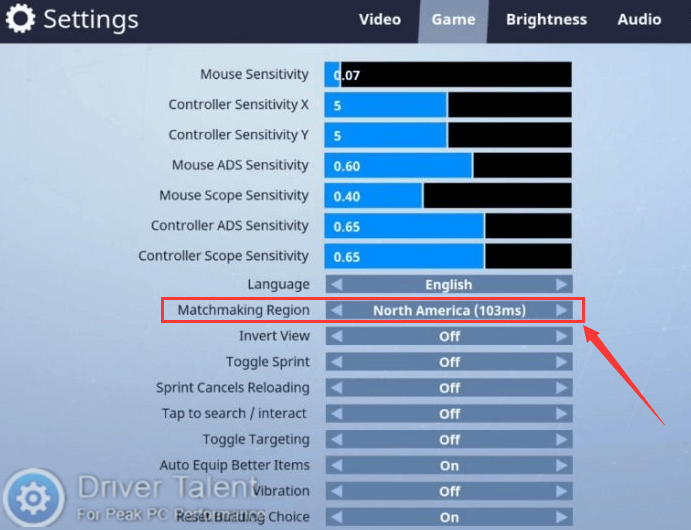 matchmaking region reduce lag in fortnite png - fortnite graphics driver