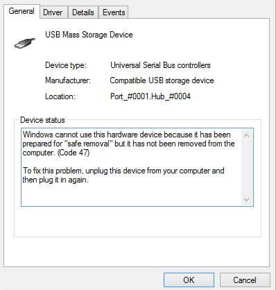 How to Fix USB Device Code 47 Error in Device Manager | Driver