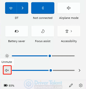 mute and unmute sound volume