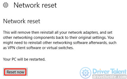 Network Reset