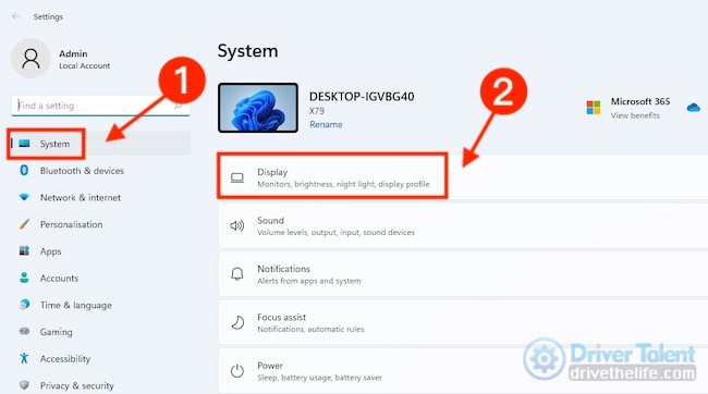 System Display