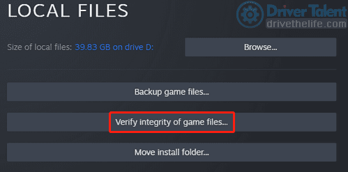 verify game files Stray