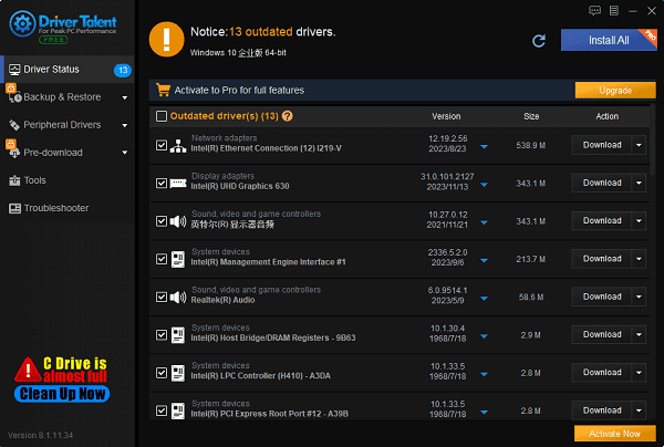 Driver-Detection-and-Update