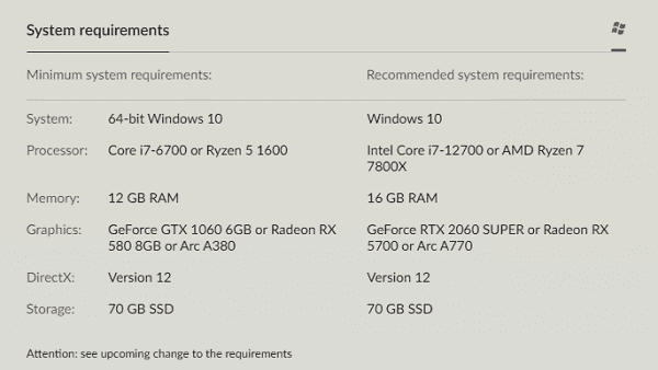 Game-Configuration-Requirements