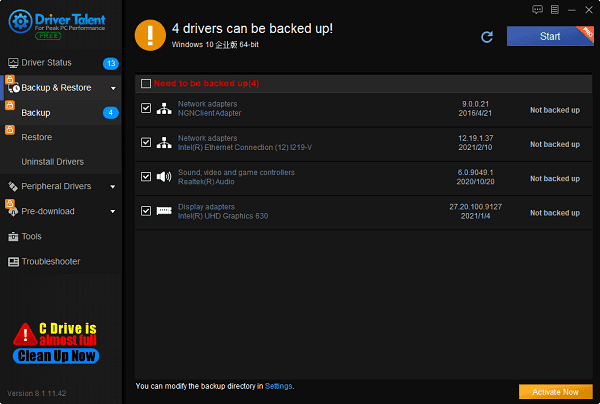 Backup-current-drivers