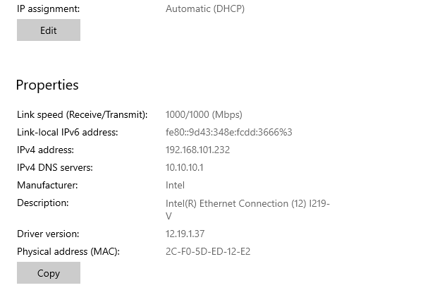 Network-properties