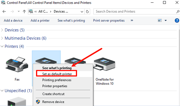 set-as-default-printer