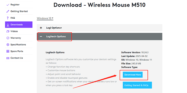 download-logitech-options-software
