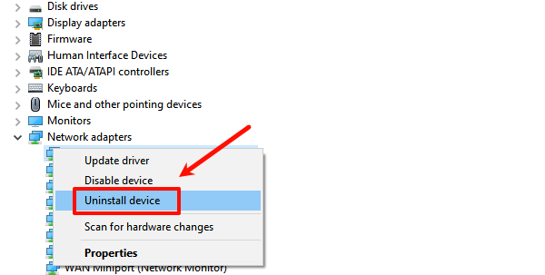 click-uninstall-device
