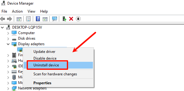 click-uninstall-device