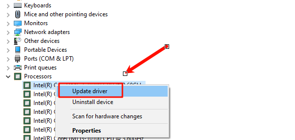 select-update-driver