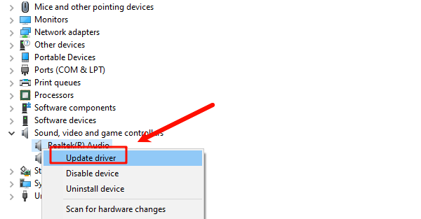select-update-driver