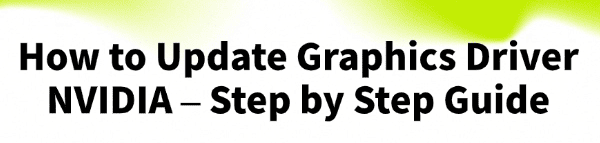how-to-update-graphics-driver-nvidia