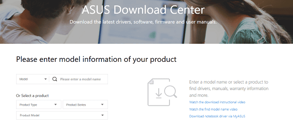 search-for-your-laptop's-model
