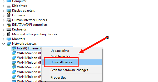 select-uninstall device