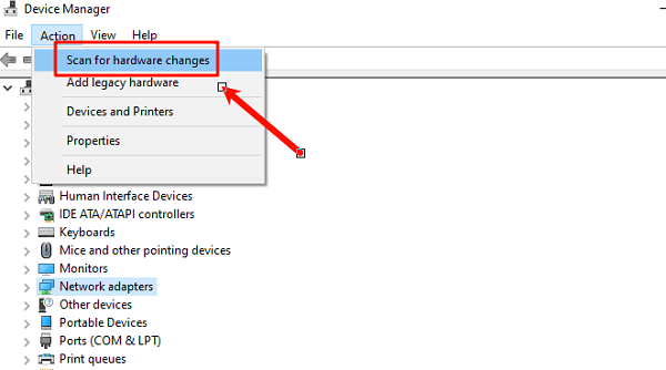 scan-for-hardware-changes scan-for-hardware-changes