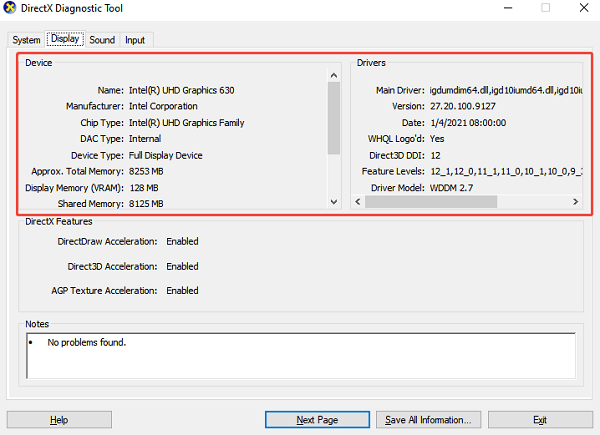 check-via-directx-diagnostic-tool check-via-directx-diagnostic-tool