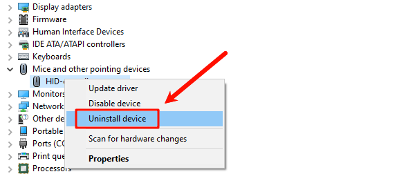 select-uninstall-device