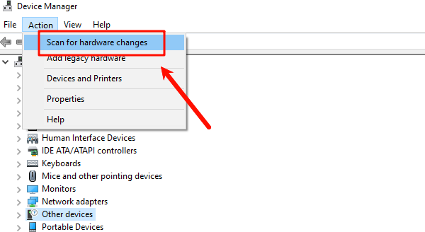 scan-for-hardware-changes scan-for-hardware-changes