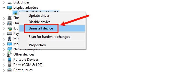 select-uninstall-device
