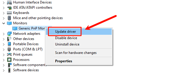 select-update-driver