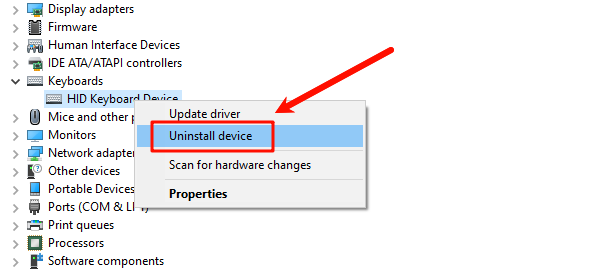 select-uninstall-device