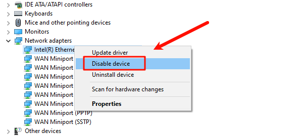 disable-network-adapter