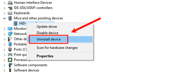 select-uninstall-device