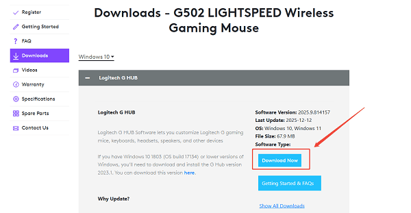 download-Logitech-G-HUB