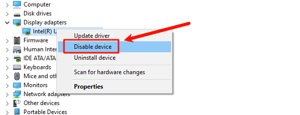 select-disable-device