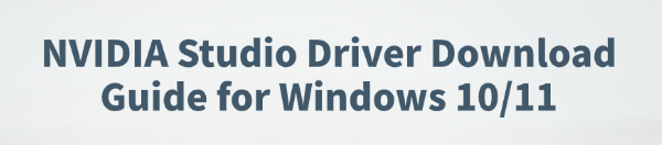 nvidia-studio-driver-download