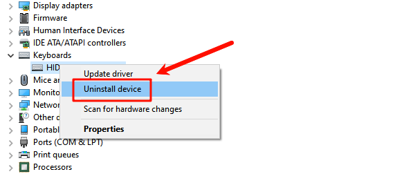 select-uninstall-device