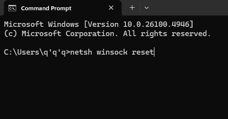 run-netsh-winsock-reset