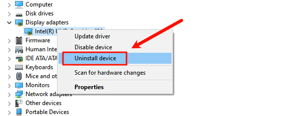select-uninstall-device