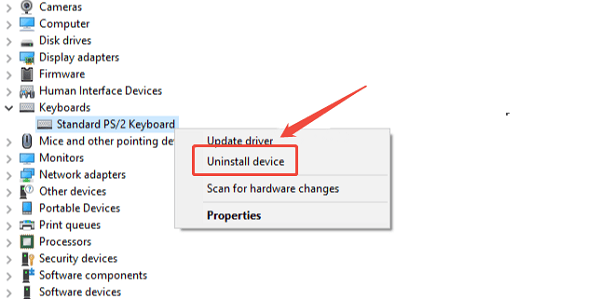 select-uninstall-device